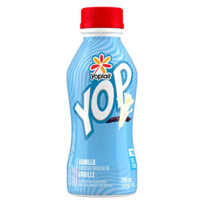 Yoplait Yop 1% Drinkable Yogurt, Vanilla, 200 mL