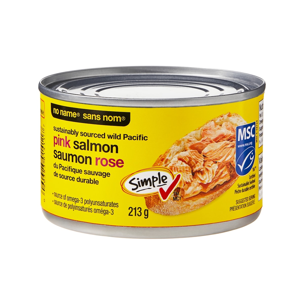 No Name Sustainably Sourced Wild Pacific Pink Salmon, 213 g