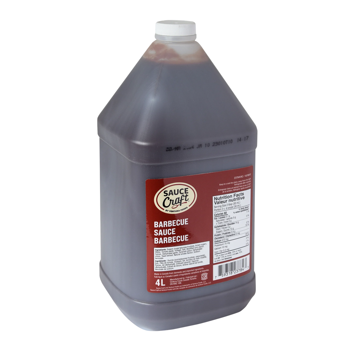 Sauce Craft Barbecue Sauce, 4 L