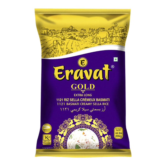 Eravat Creamy Sella Basmati Rice, 20 kg