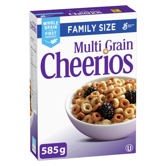Cheerios Multi Grain Breakfast Cereal, Family Size, 585 g