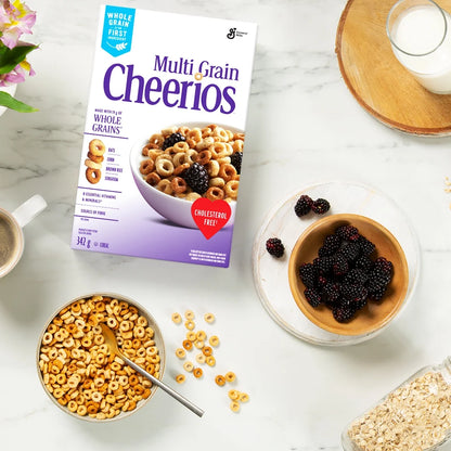 Cheerios Multi Grain Breakfast Cereal, Family Size, 585 g