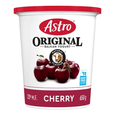 Astro 3.25% Balkan-Style Cherry Yogurt, 650 g