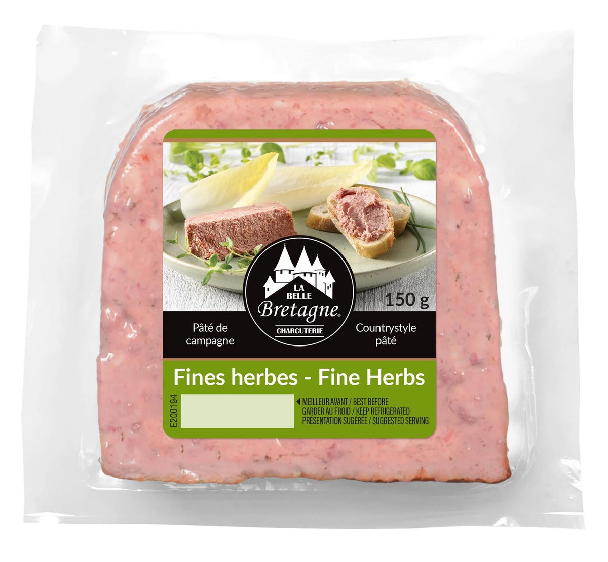 Belle Bretagne Fine Herbs Glazed Country Style Pate, 150 g