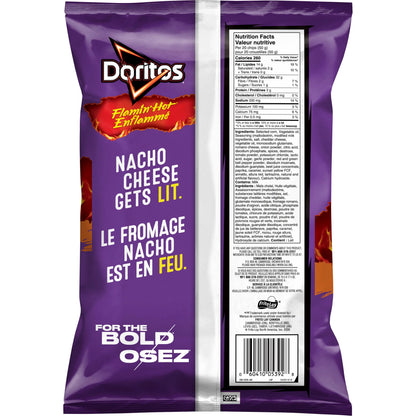 Doritos Flamin' Hot Nacho Flavoured Tortilla Chips, 210 g