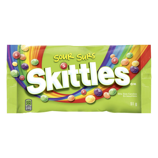 Skittles Sour Candy, 24 × 51 g