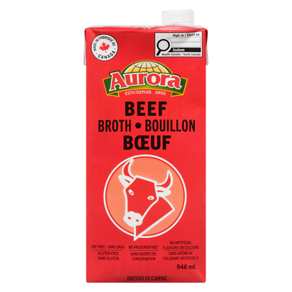 Aurora Beef Broth, 946 mL