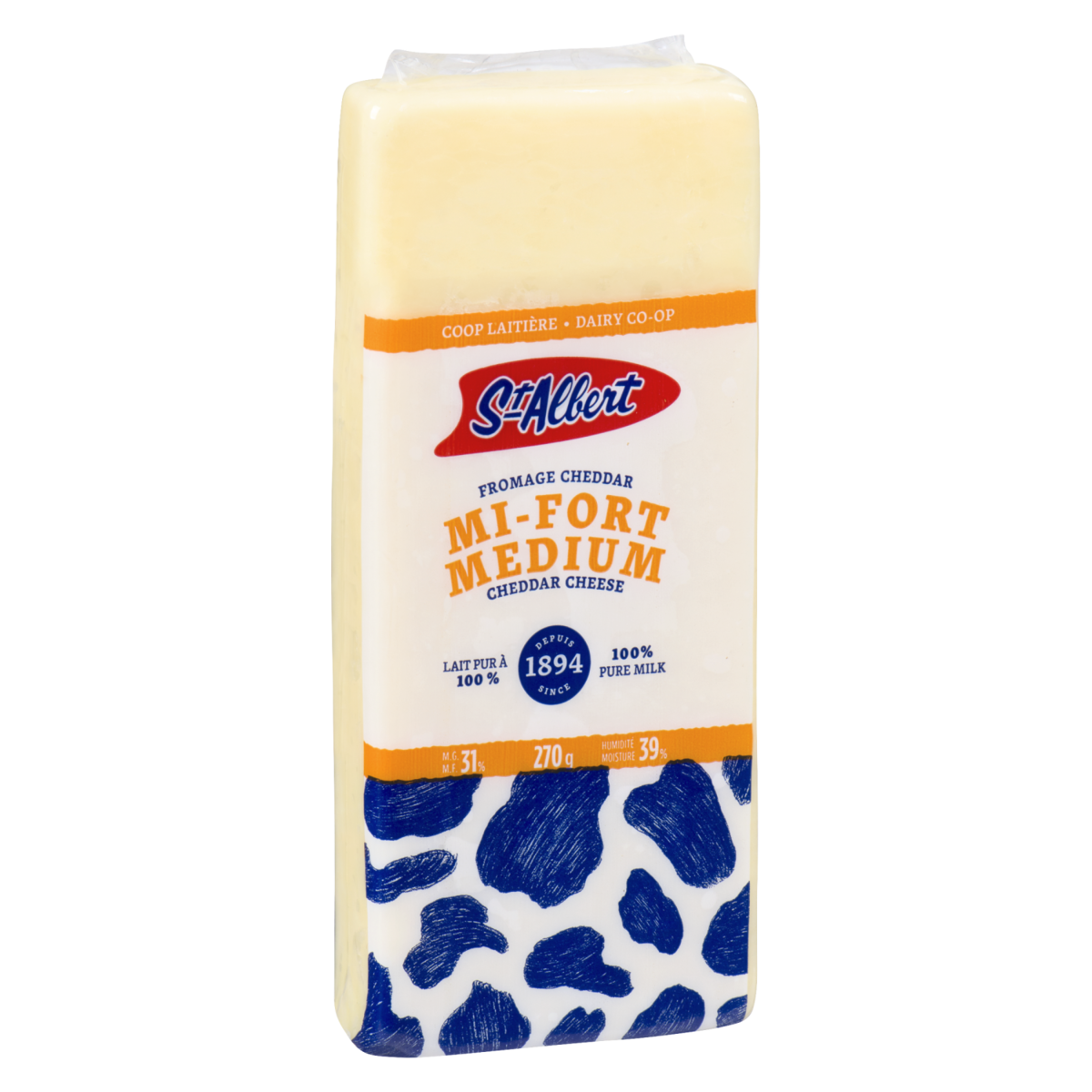 St Albert Medium White Cheddar, 270 g