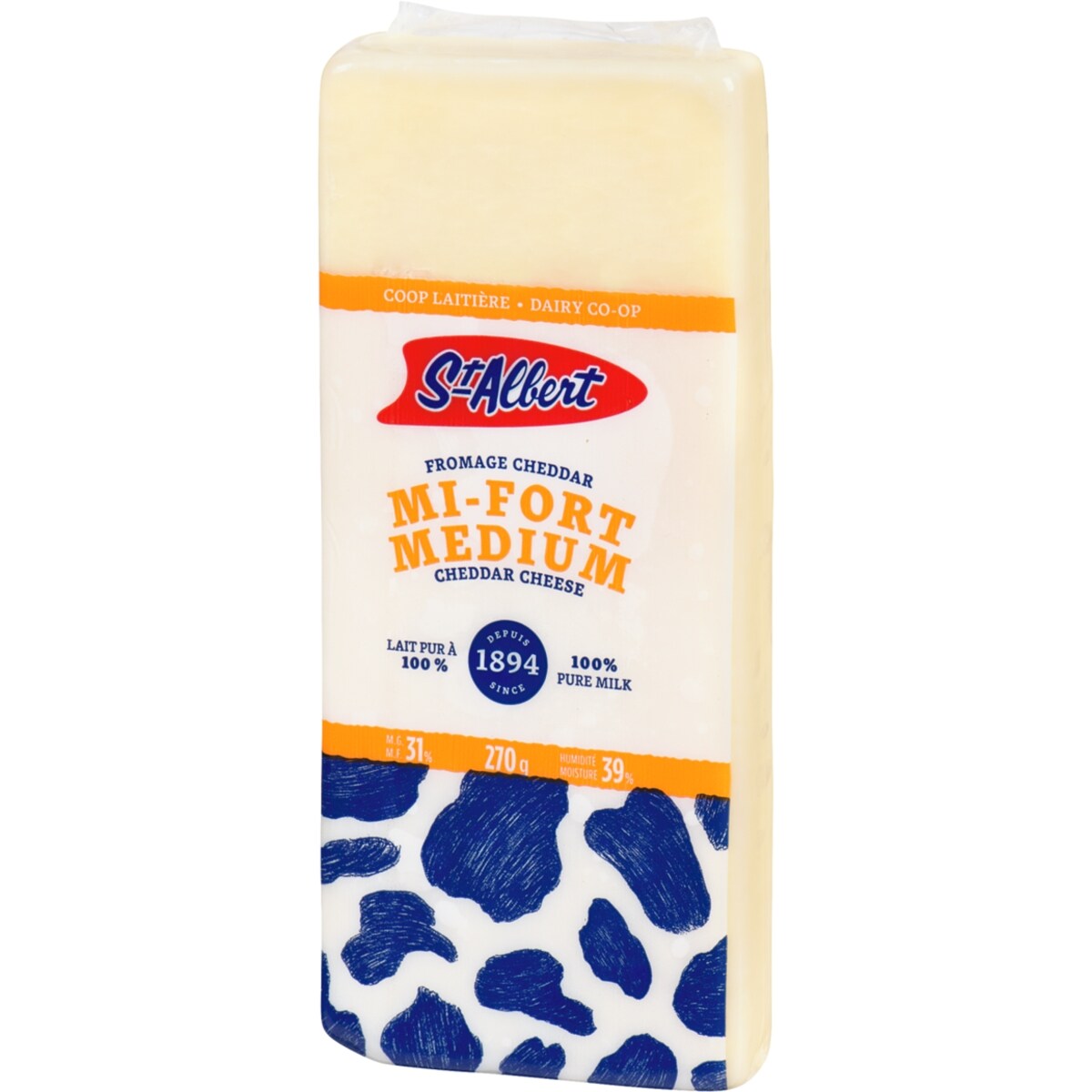 St Albert Medium White Cheddar, 270 g