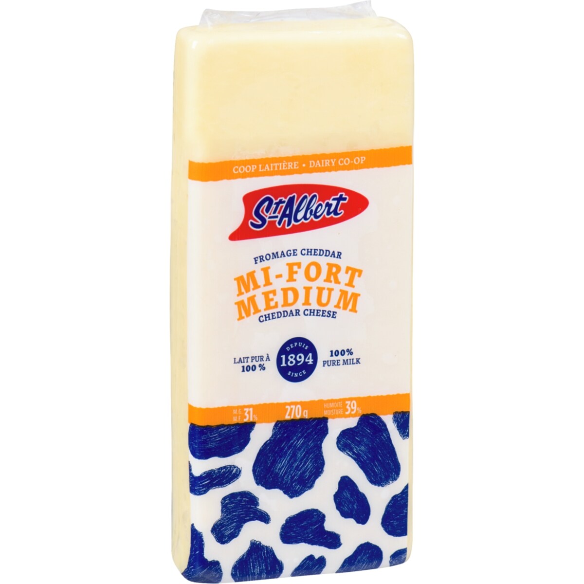 St Albert Medium White Cheddar, 270 g