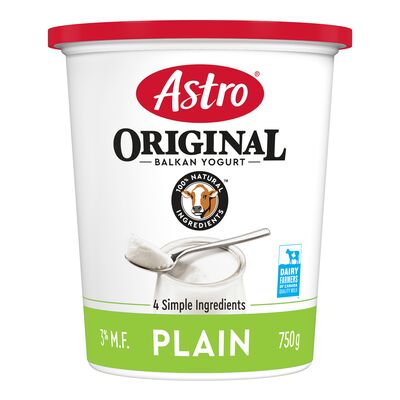 Astro Original Balkan Style 3% Plain Yogurt, 750 g