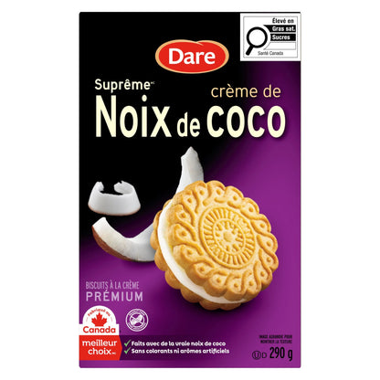 Dare Ultimate Coconut Crème Cookies, 290 g