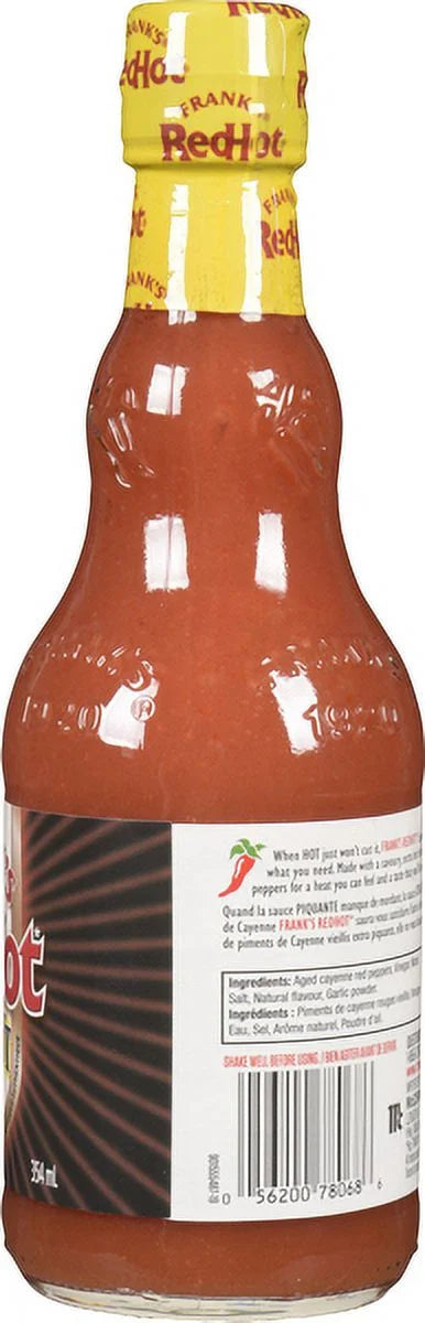 Frank's RedHot Xtra Hot Cayenne Pepper Hot Sauce, 354 mL