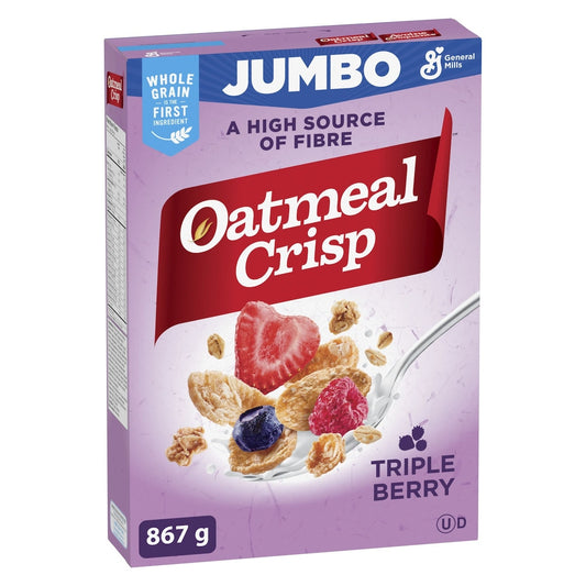 General Mills Oatmeal Crisp Triple Berry Breakfast Cereal, 867 g