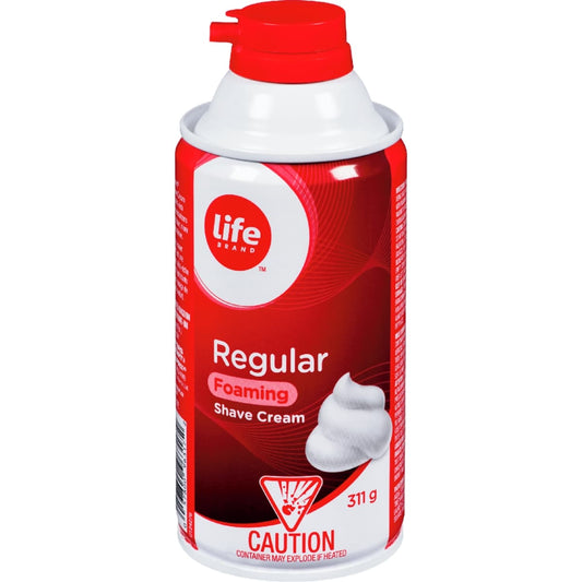 Life Brand Foaming Shave Cream Regular, 311 g