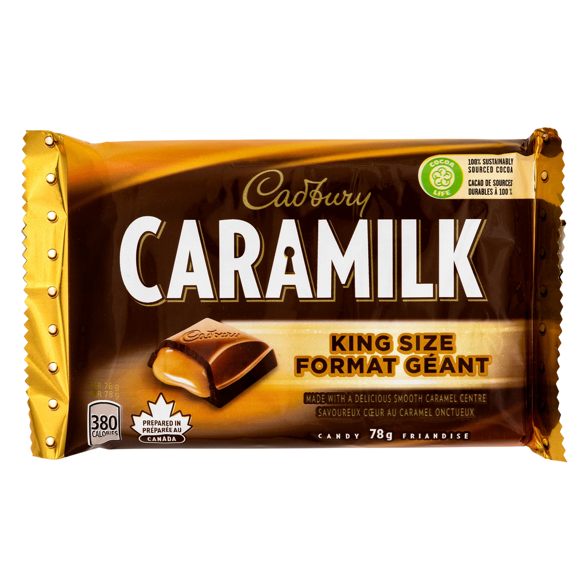 Cadbury Caramilk Chocolate Bars King Size, 24 × 78 g