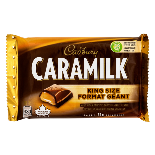 Cadbury Caramilk Chocolate Bars King Size, 24 × 78 g