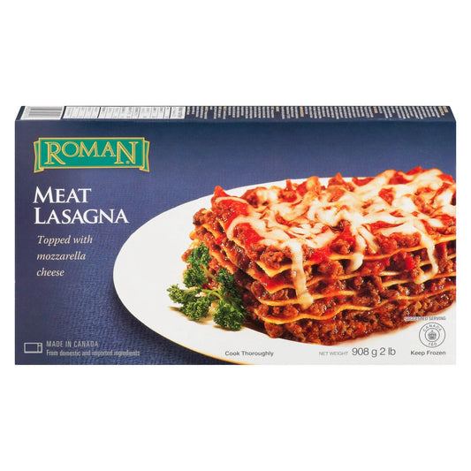 Roman Cheese Meat Lasagna Topped with Mozzarella, 908 g