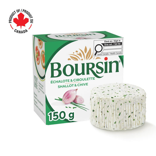 Boursin Shallot & Chive Spreadable Cheese, 150 g