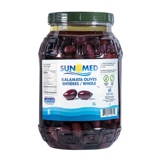 Sun Med Kalamata Olives, 3 L