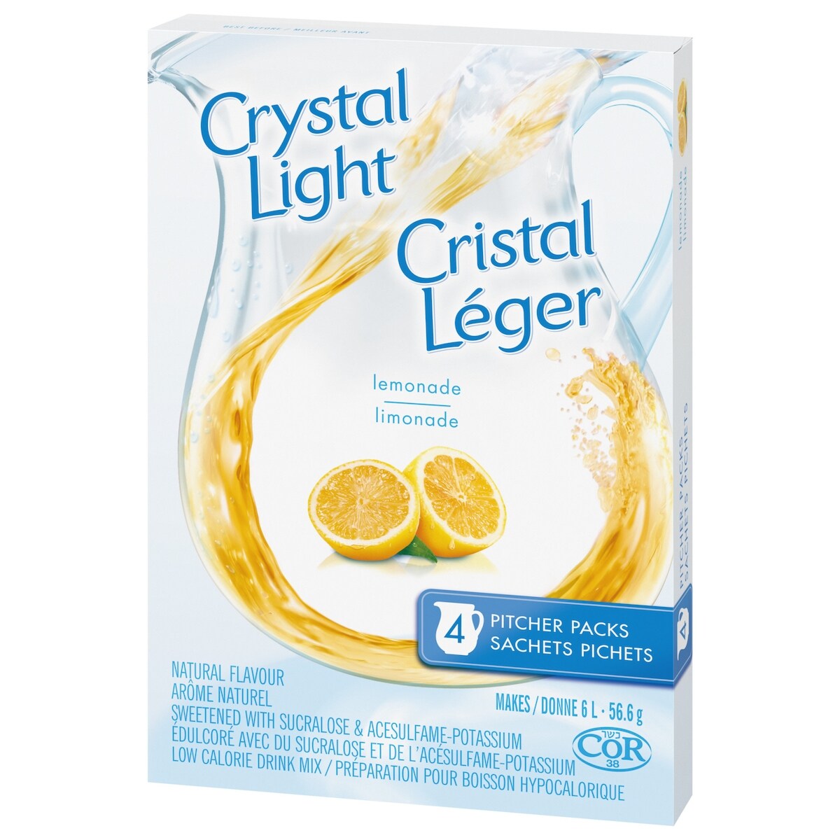Crystal Light Lemonade Pitcher Packs, 56.6 g
