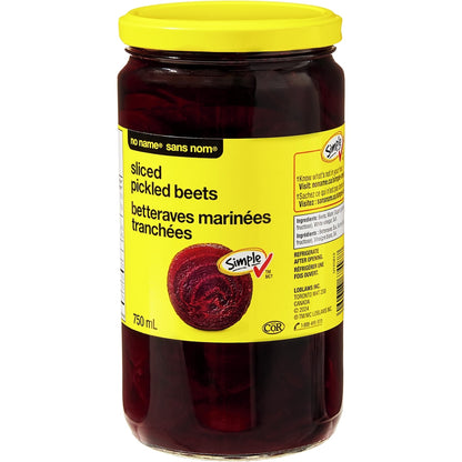 No Name Sliced Pickled Beets, 750 mL
