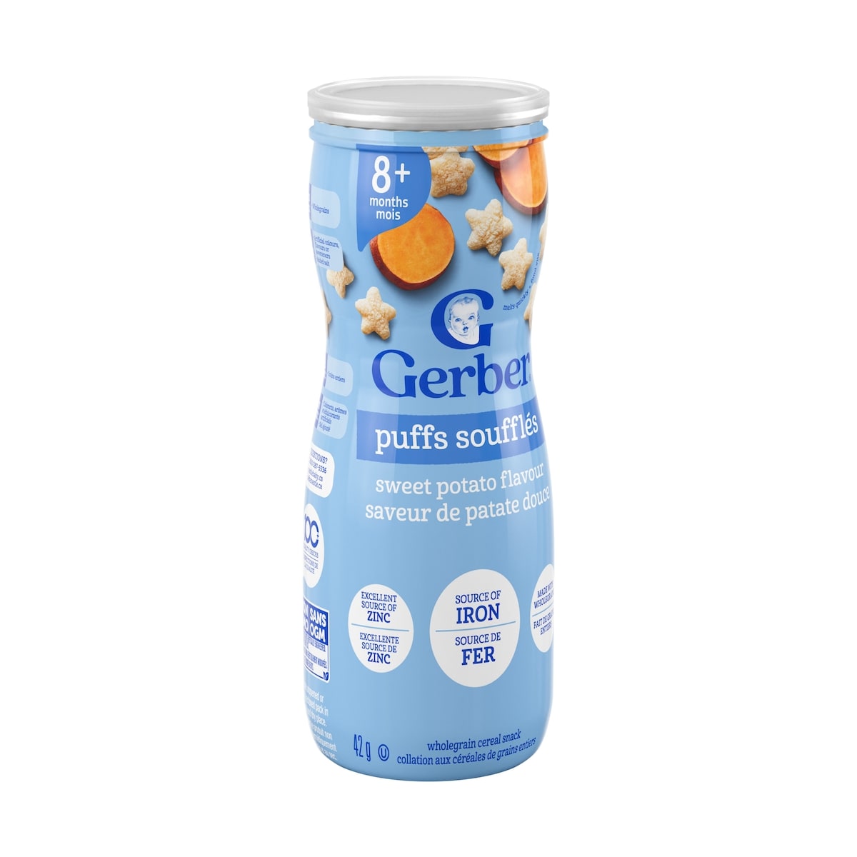 Gerber Puffs Sweet Potato Flavour, 42 g