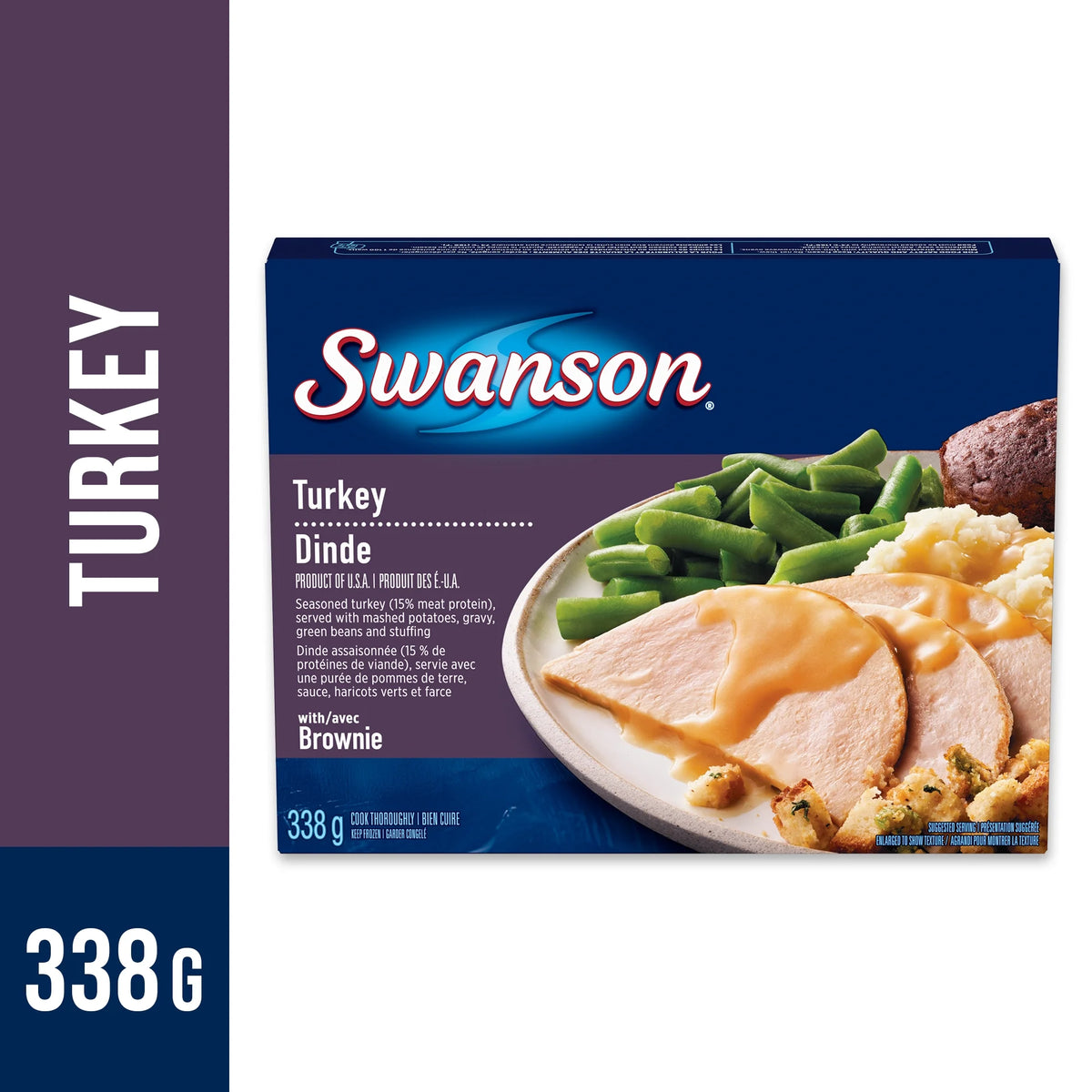 Swanson Turkey Dinner, 338 g