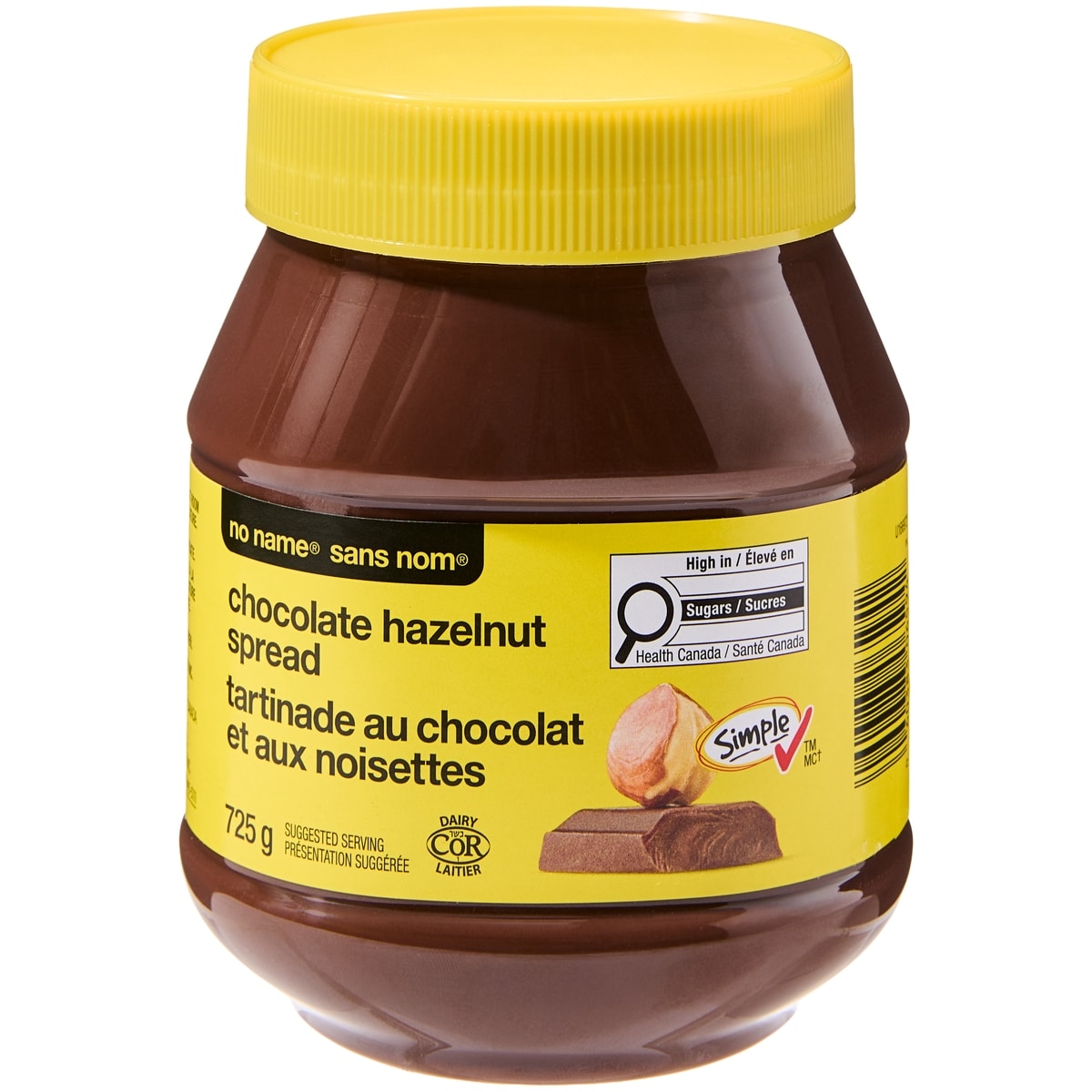 No Name Chocolate Hazelnut Spread, 725 g