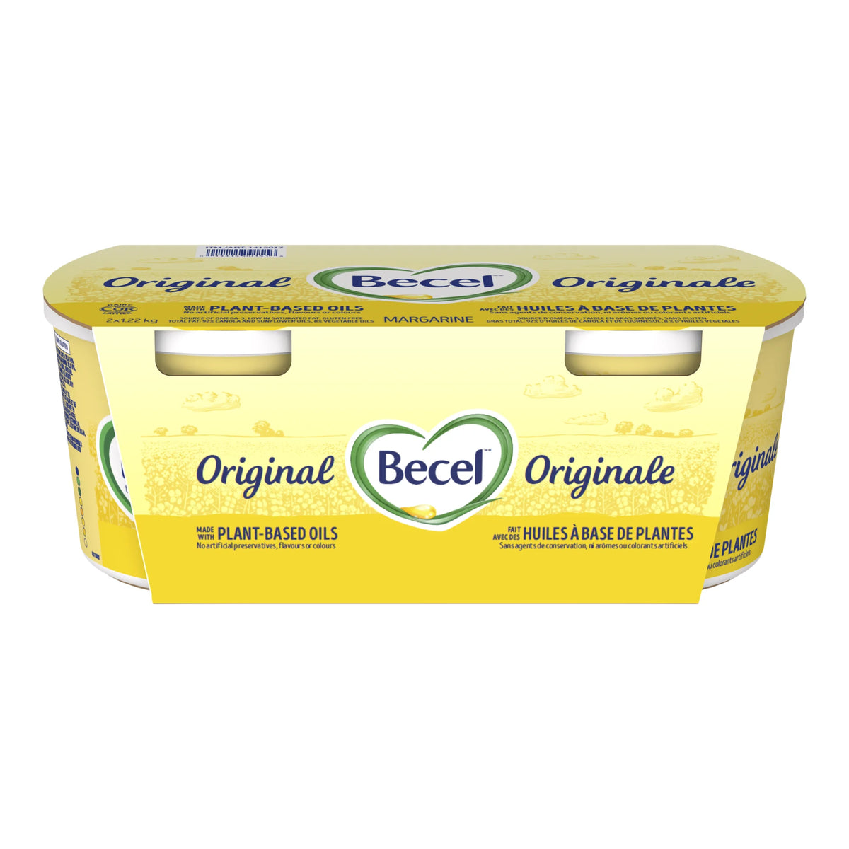 Becel Original Margarine, 2 × 1.22 kg