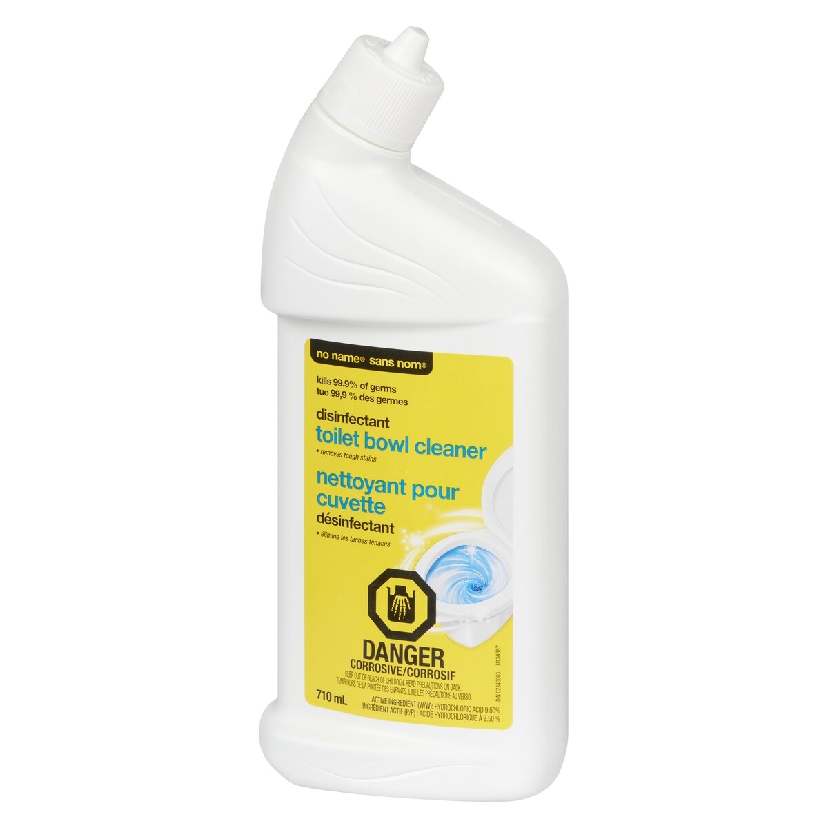 No Name Disinfectant Toilet Bowl Cleaner, 710 mL