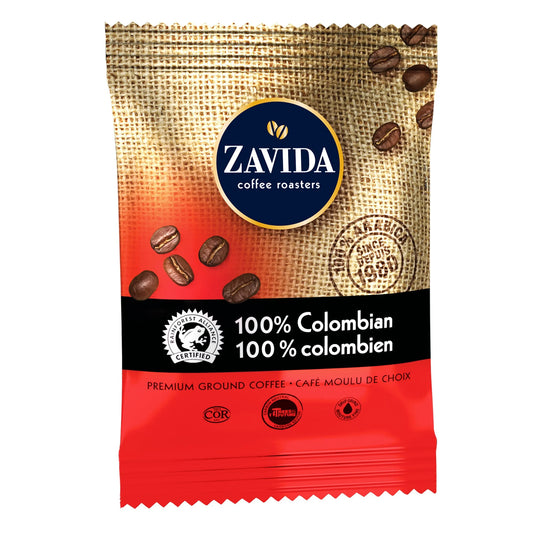 Zavida 100% Colombian Ground Coffee, 64 × 56.7 g