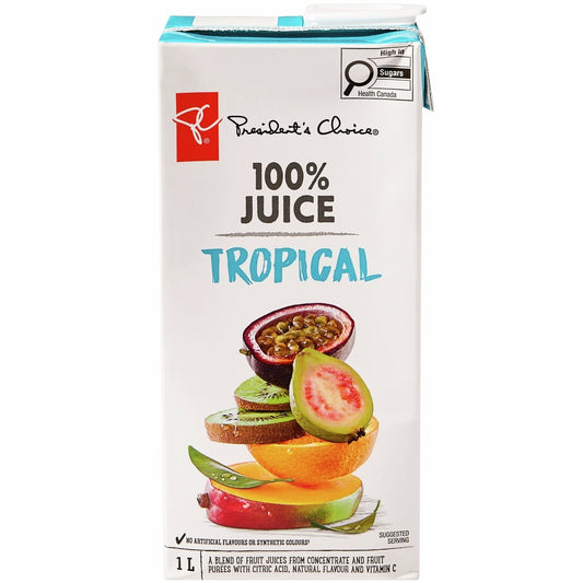 President's Choice 100% Tropical Juice, 1 L
