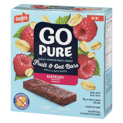 Go Pure Fruit and Oat Bars, Raspberry, 140 g