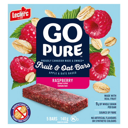 Go Pure Fruit and Oat Bars, Raspberry, 140 g