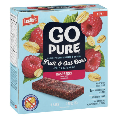 Go Pure Fruit and Oat Bars, Raspberry, 140 g