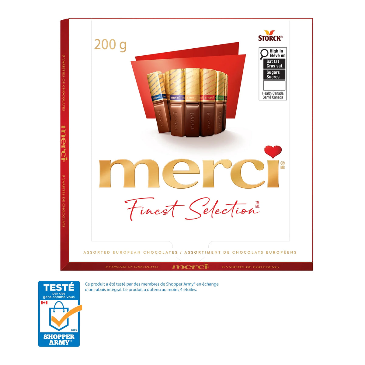 Merci Finest Selection Assorted European Chocolates, 16 Pieces, 200 g
