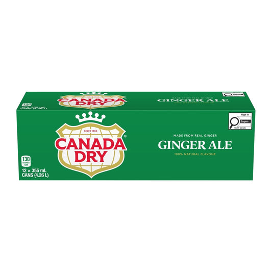 Canada Dry Ginger Ale, 12 × 355 mL