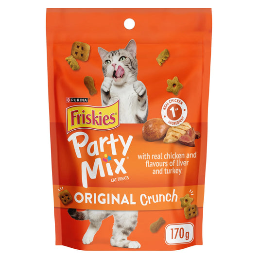 Friskies Party Mix Original Crunch Cat Treats, 170 g