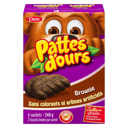 Dare Bear Paws Brownie Cookies, 240 g