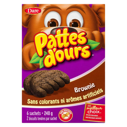 Dare Bear Paws Brownie Cookies, 240 g