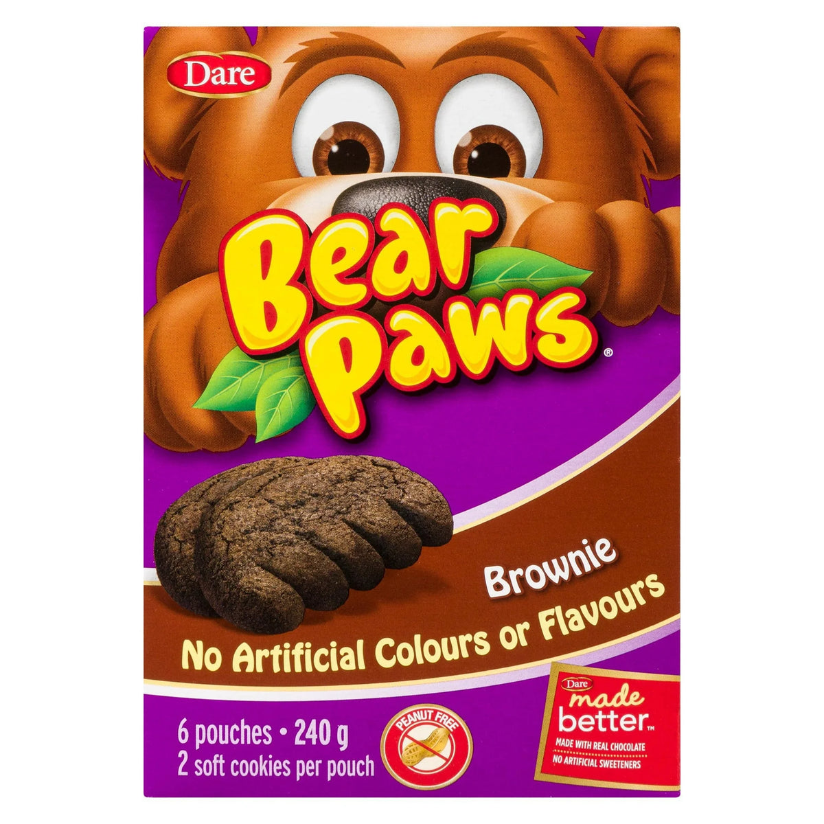 Dare Bear Paws Brownie Cookies, 240 g