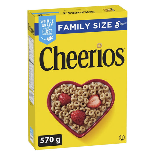Cheerios Original Cereal, Family Size, 570 g