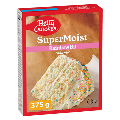 Betty Crocker SuperMoist Rainbow Bit Cake Mix, 375 g