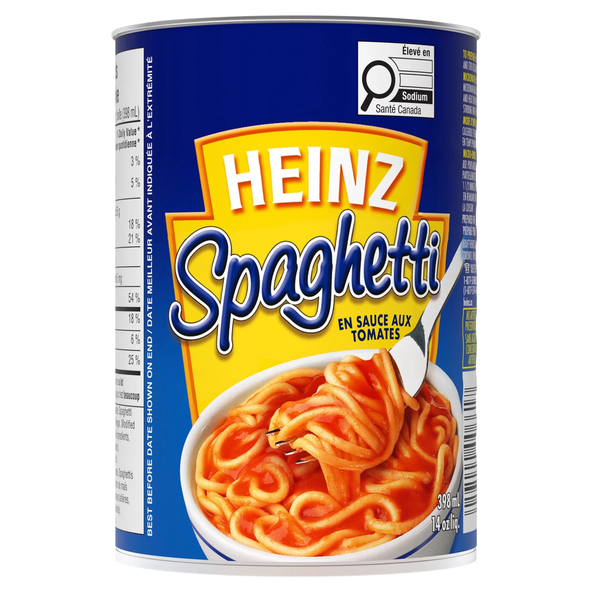 Heinz Spaghetti in Tomato Sauce with Cheese, 398 mL