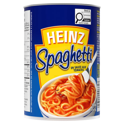 Heinz Spaghetti in Tomato Sauce with Cheese, 398 mL