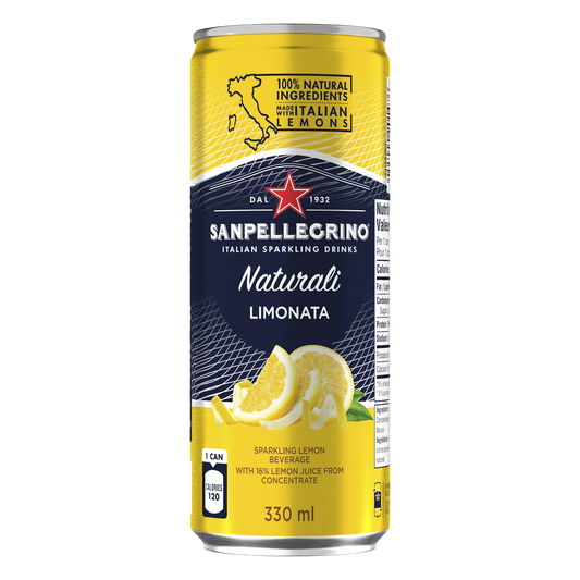 San Pellegrino Limonata Sparkling Beverage, 24 × 330 mL