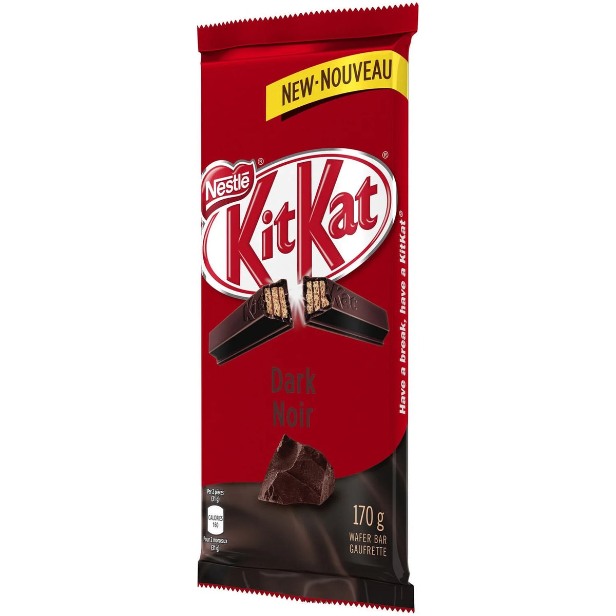 NESTLÉ KITKAT Dark Chocolatey Wafer Bar, 170 g