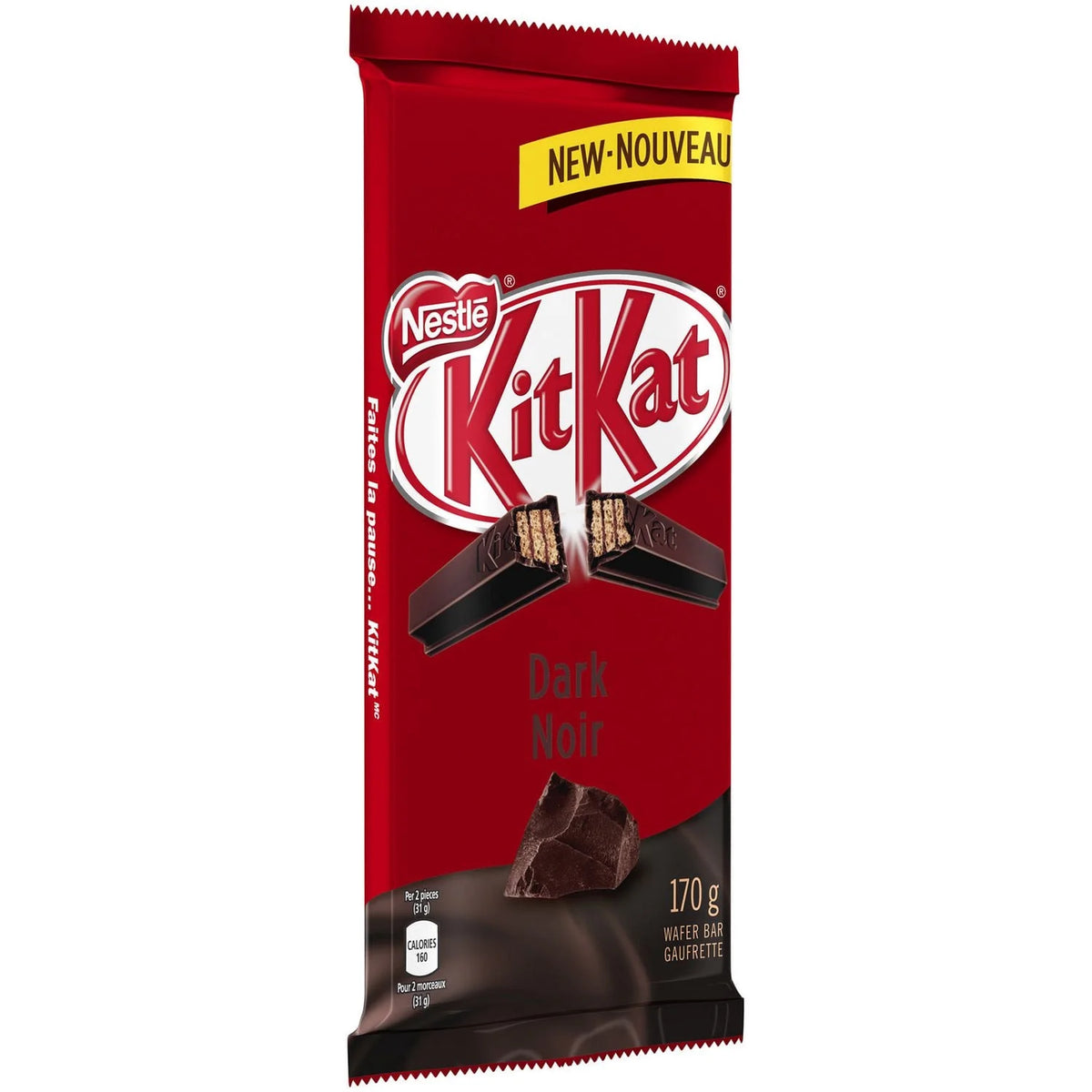 NESTLÉ KITKAT Dark Chocolatey Wafer Bar, 170 g