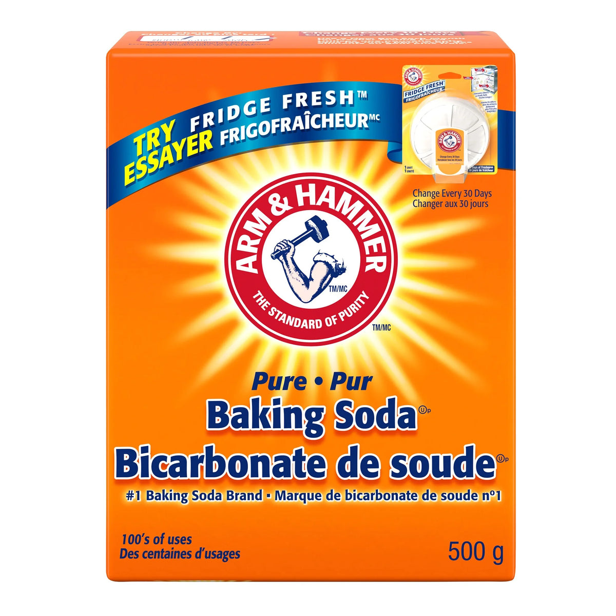 Arm & Hammer Pure Baking Soda, 6 × 500 g